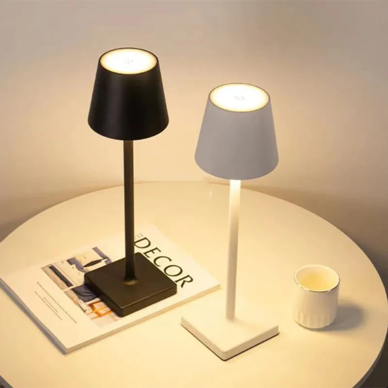 🧡 Luminária LED de Mesa com Toque Sem Fio 🧡