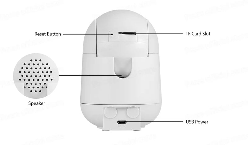 Babá eletrônica com Segurança Inteligente e Controle Total: Câmera WiFi 5MP com Rastreio Automático e Monitoramento em Tempo Real! 🔒👶